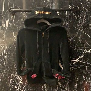 Juicy Couture Velour Floral Jacket